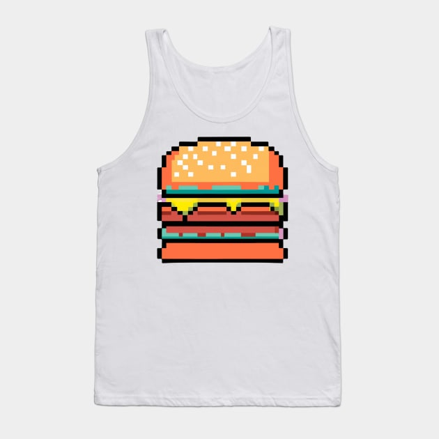 Pixel art burger 1 Tank Top by BoutiqueDruide